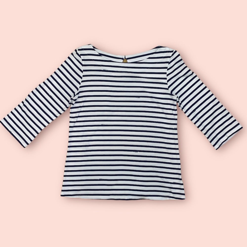 Lilly Pulitzer Boat Neck Striped Shirt Sz S